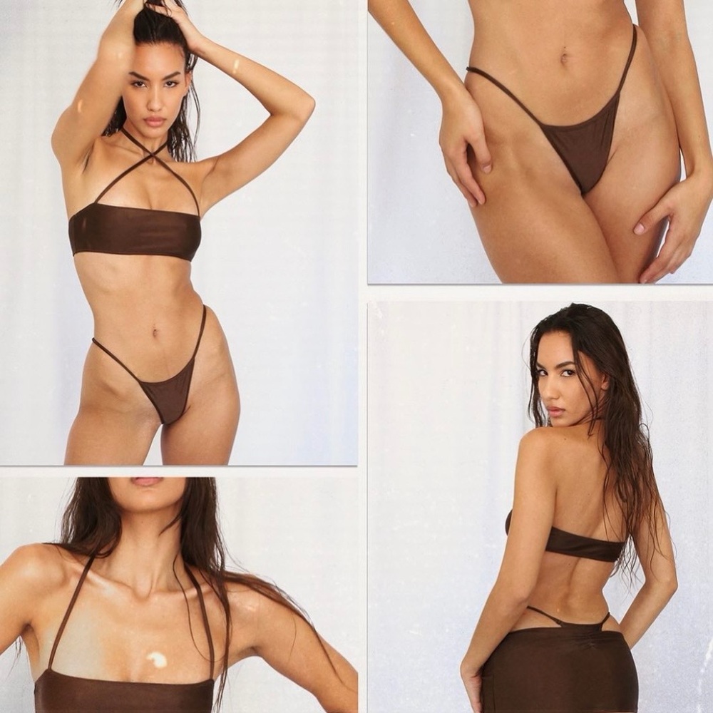 Elegant Brown Bikini Set